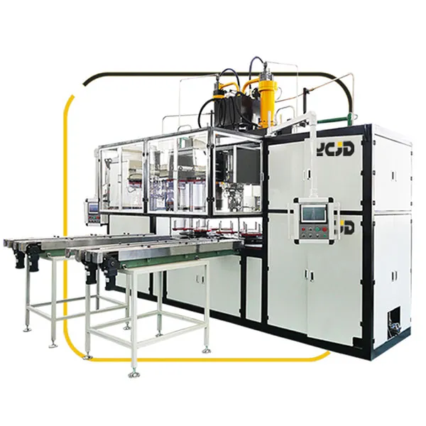 Многопозиционная роторная автоматическая машина для литья алюминия "два в одном"